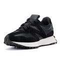 New Balance 327 Schwarze Farbe Ledersneaker