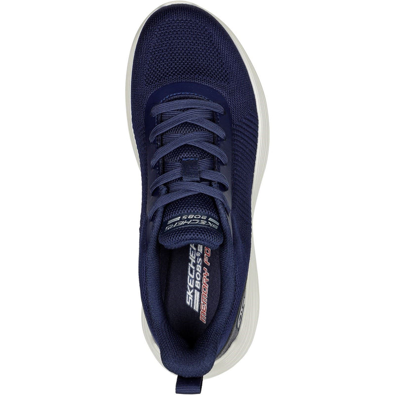 Skechers Bobs Squad Waves Textile Damen Navy Sneakers