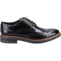 Base London Woburn Leder Herren-Schwarz Brogues-Schuhe