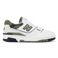 New Balance 550 Weiße/Khakifarbene Turnschuhe