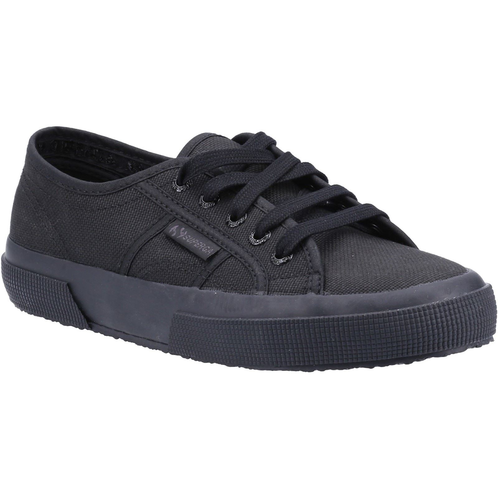 Superga 2750 Cotu Classic 100% Baumwoll-Damenschwarze Turnschuhe