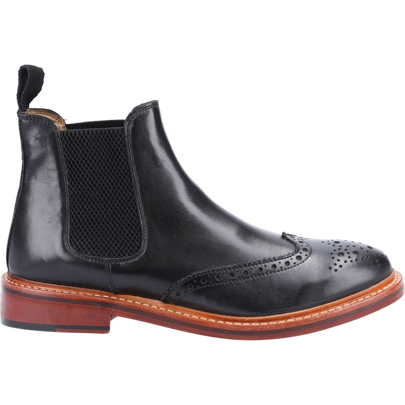 Cotswold Siddington Schwarze Farbe Herrenlederstiefel