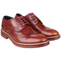 Base London Woburn Leder-Herren-Tan-Brogues-Schuhe