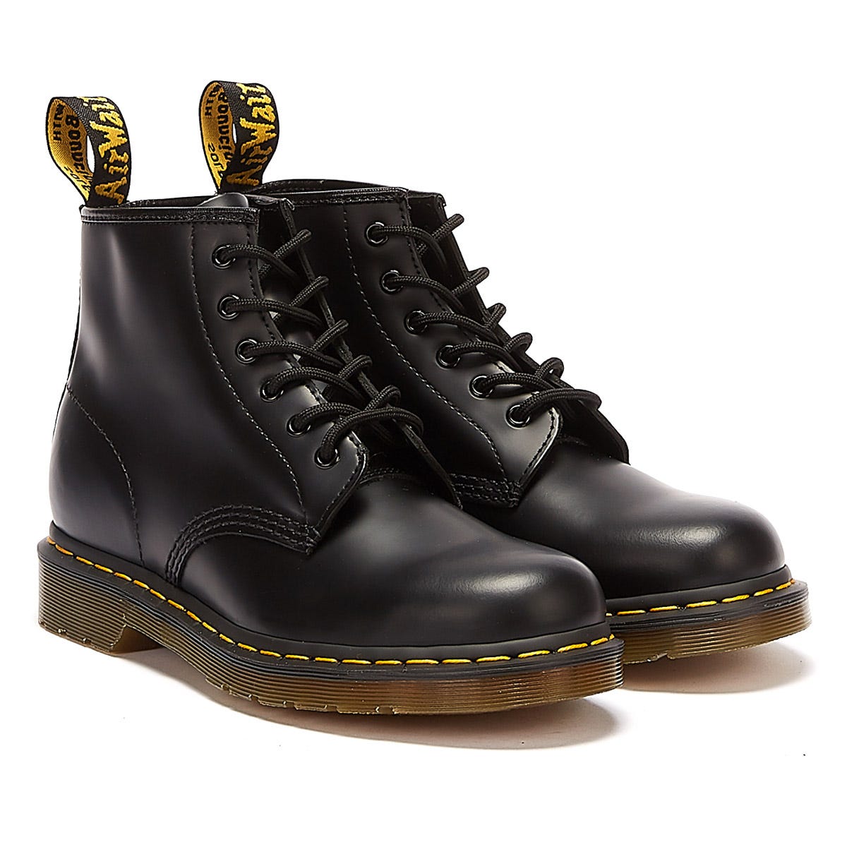 Dr. Martens 101 Glattleder Stiefel Schwarz