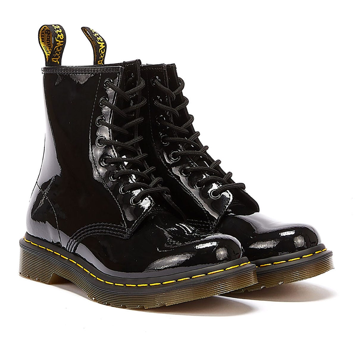 Frauen Dr Martens 1460 Patent Lamper Schwarz Stiefel Tower London.De