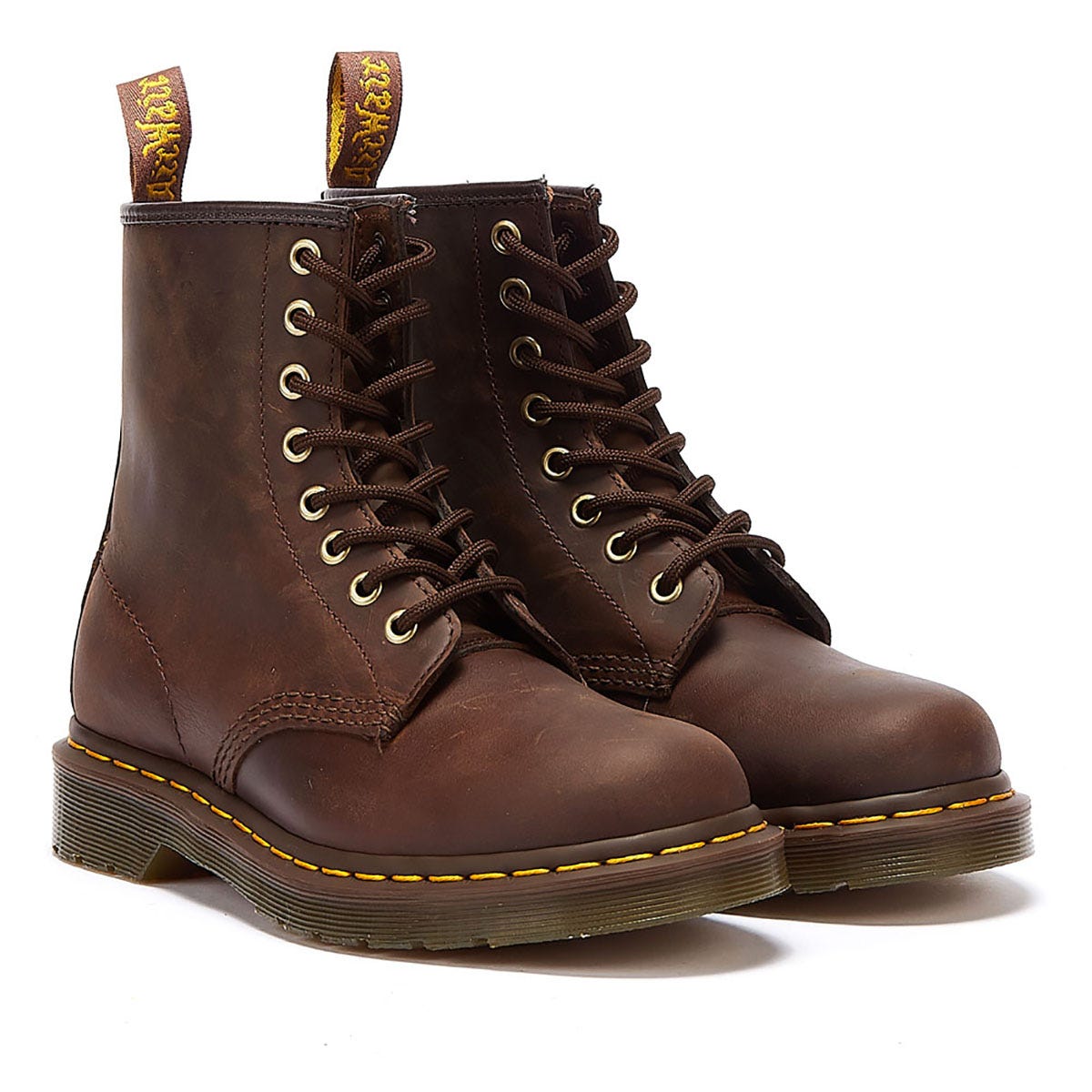 Dr. Martens 1460 Crazy Horse Herren Gaucho Braun Leder Stiefelette