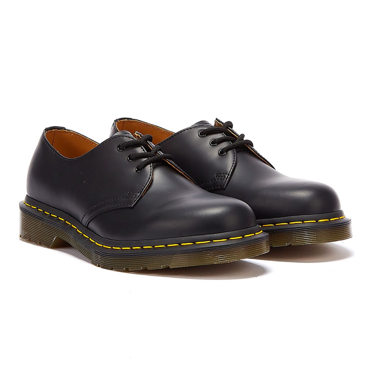 Dr. Martens Herren Schwarze 1461 Glatte Lederschuhe