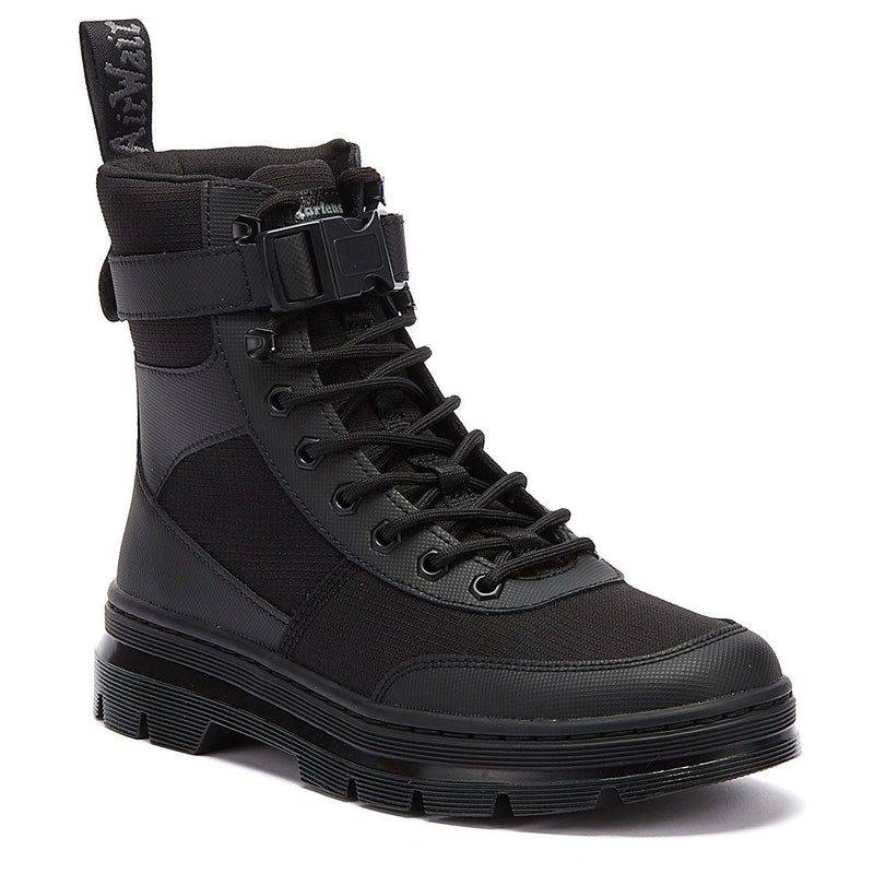 Dr. Martens Kämme Tech Mono Schwarze Stiefel