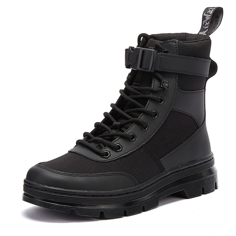 Dr. Martens Kämme Tech Mono Schwarze Stiefel