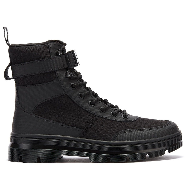 Dr. Martens Kämme Tech Mono Schwarze Stiefel