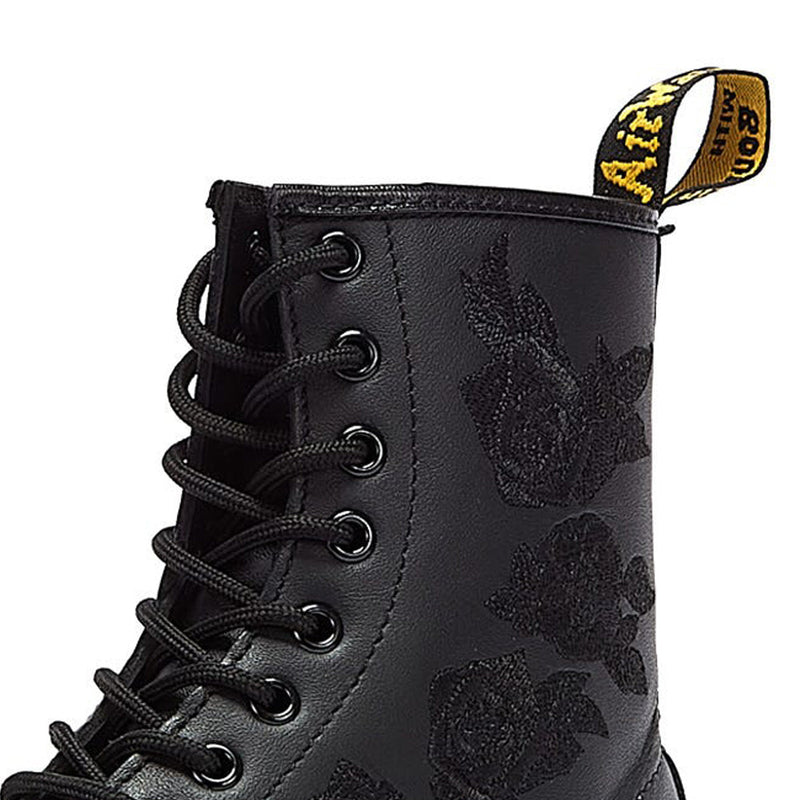 Dr. Martens 1460 Vonda Mono Floral Softy Damen Schwarz Stiefel