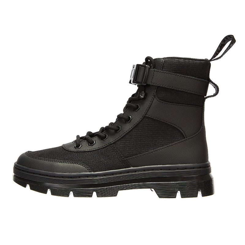 Dr. Martens Kämme Tech Mono Schwarze Stiefel