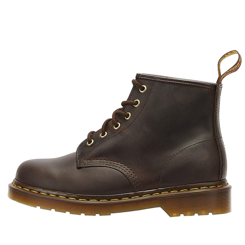 Dr. Martens 101 Ys Verrücktes Pferd Dunkelbraune Stiefel