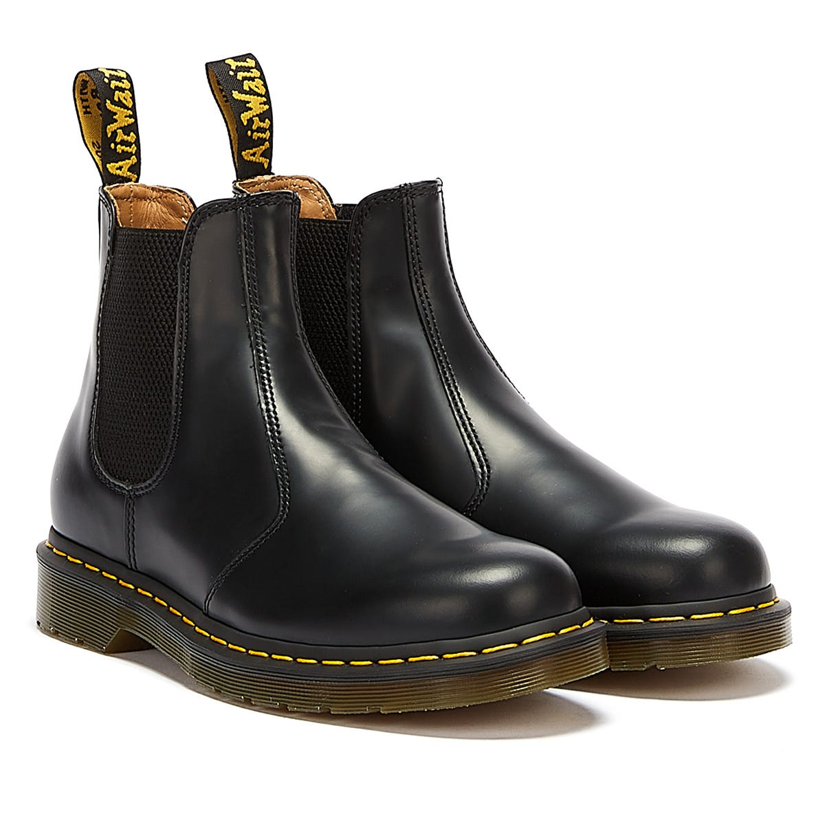 Dr. Martens 2976 Glattleder YS Damen Schwarz Stiefel