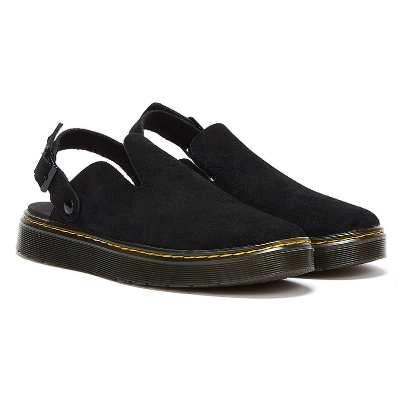 Dr. Martens Carlson Eh Wildledermossmuschel Herren Schwarze Maultiersandalen