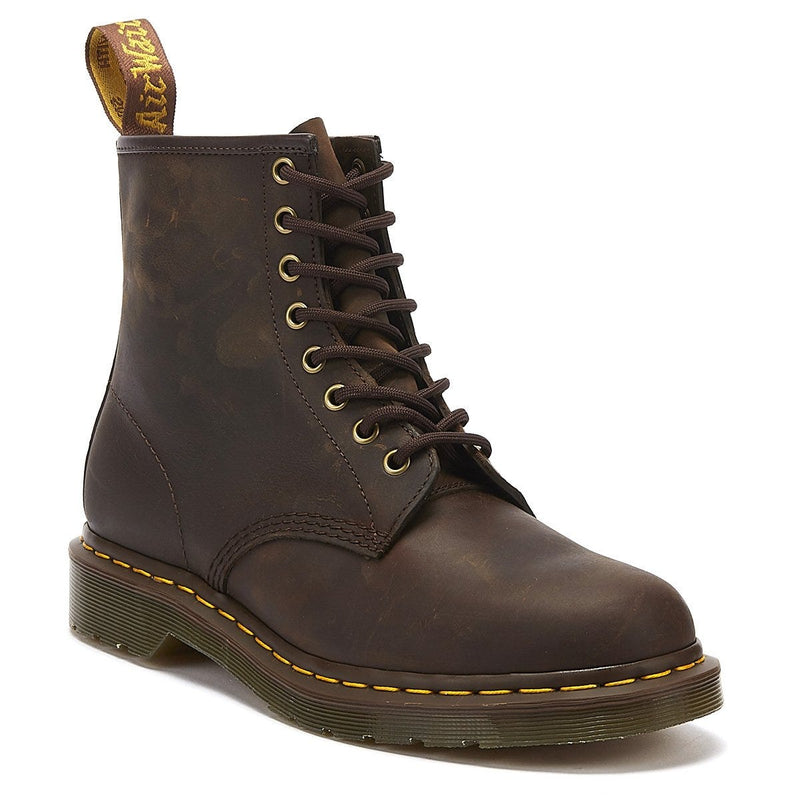 Dr. Martens 1460 Crazy Horse Damen Gaucho Braun Leder Stiefelette