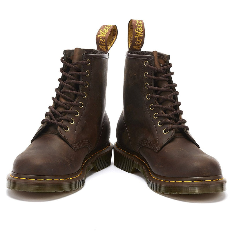 Dr. Martens 1460 Crazy Horse Damen Gaucho Braun Leder Stiefelette