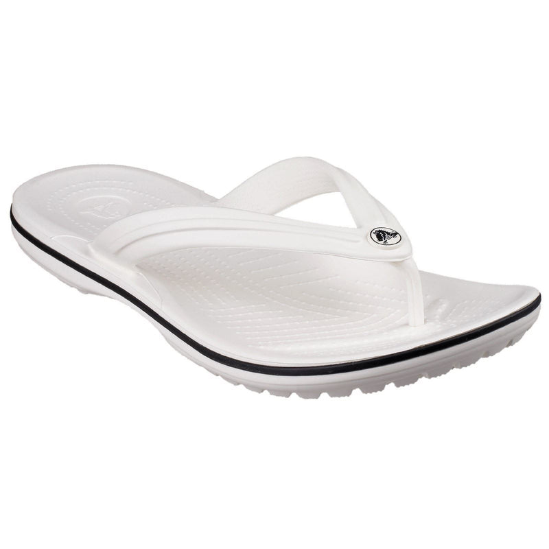 Crocs Crocband Flip Croslite Gummisohlen Weiße Hausschuhe