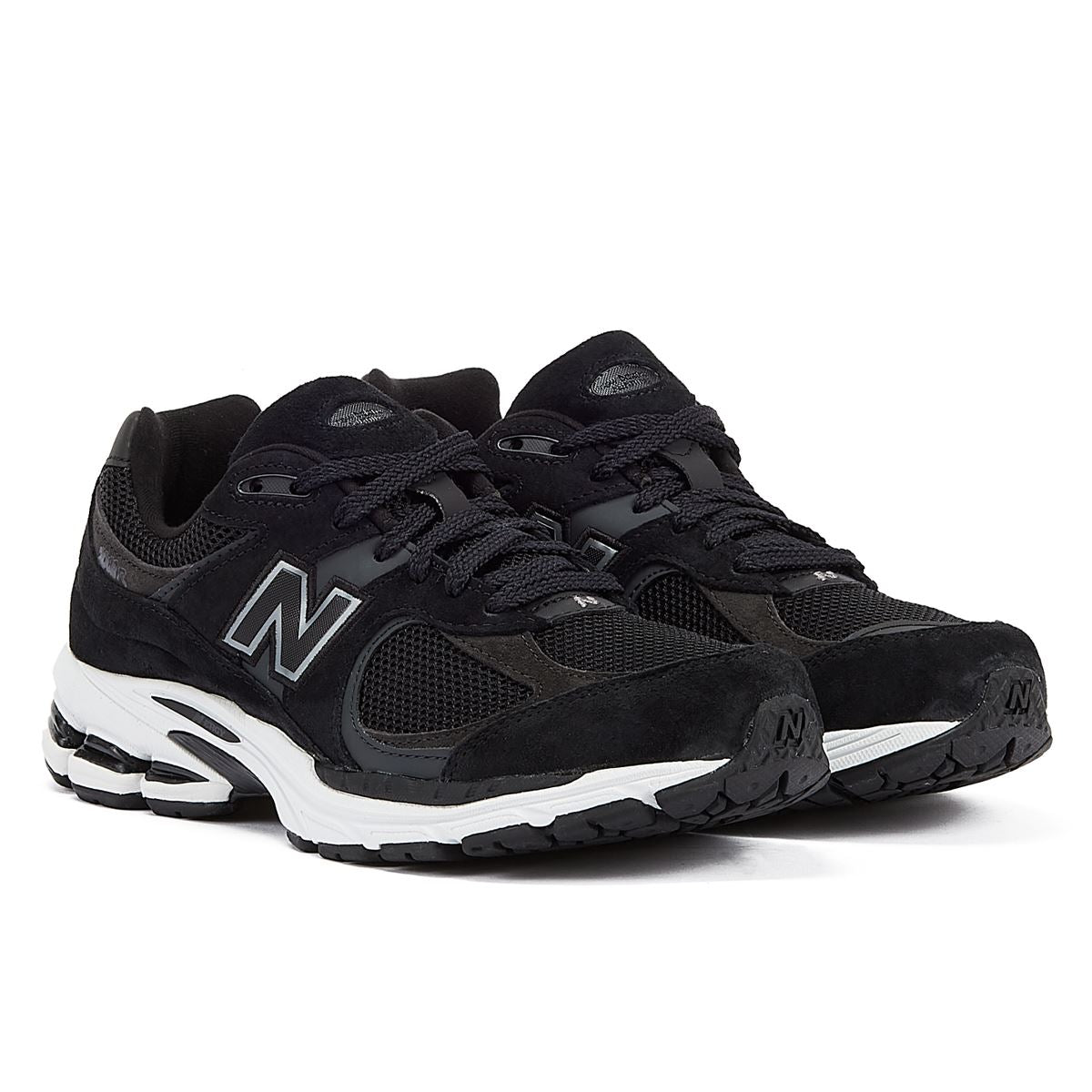 New Balance 2002 Wildleder-Schwarze Turnschuhe