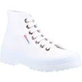 Superga 2341 Alpina Resin Eyelets 100% Baumwolle Damenstiefel In Weiß