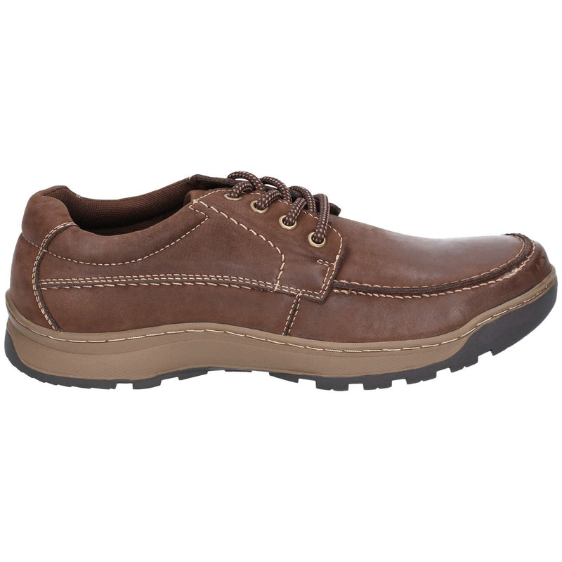 Hush Puppies Tucker Leder Herren Braune Schnürschuhe