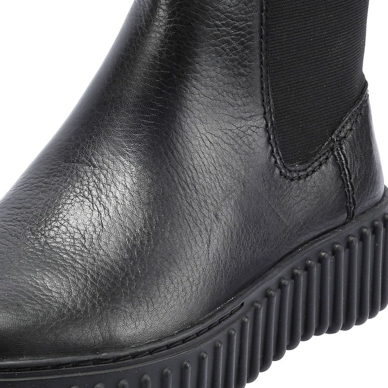 Clarks Main Torhill Maple Leder Damen Schwarze Farbe Stiefel