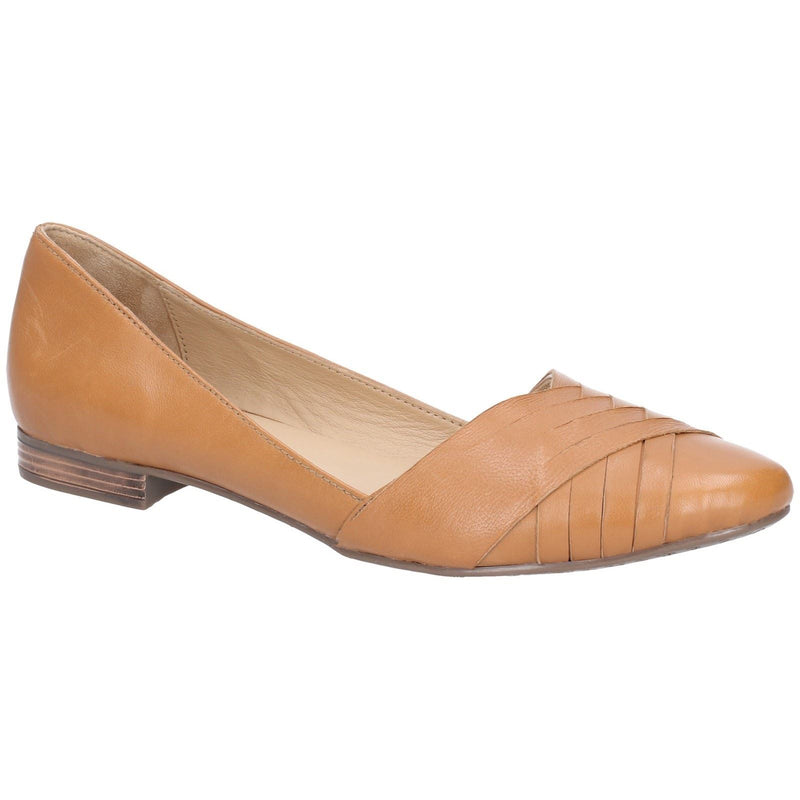 Hush Puppies Marley Ballerina Leder Damen Tan Flats.