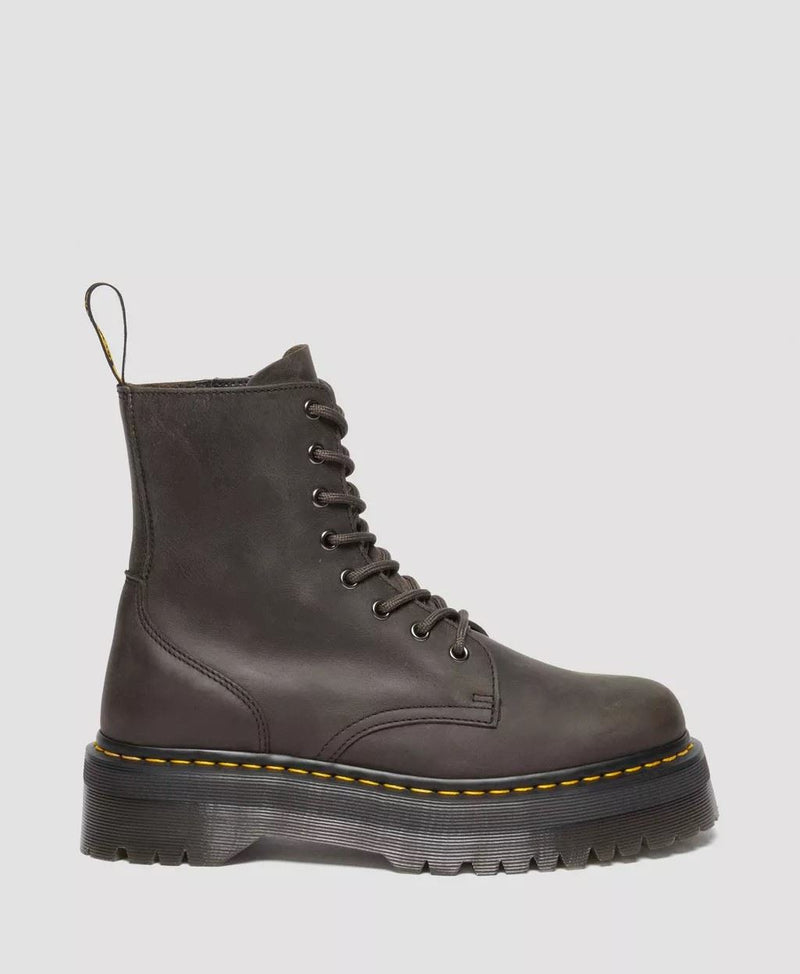 Dr. Martens Jadon Leder Damen Graue Stiefel