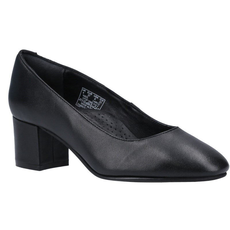 Hush Puppies Anna Leder Damen Schwarze Absätze