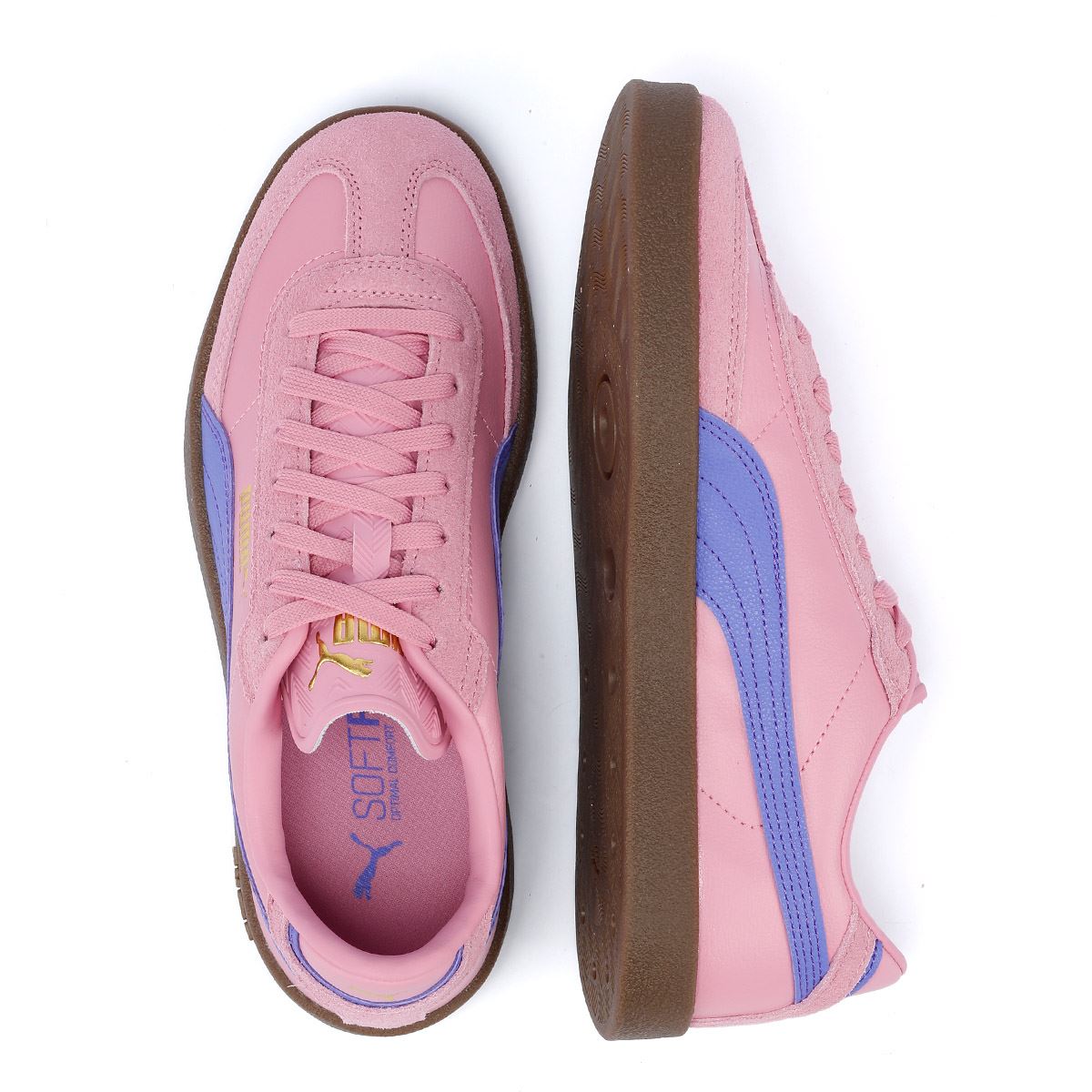 Puma Club II Era Damen Rosa Lila Wildleder Turnschuhe Tower London.De