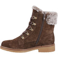 Hush Puppies Florence Leder Damen Schokoladenstiefel