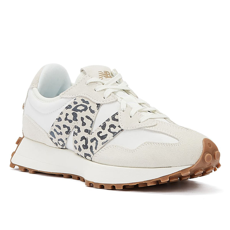 New Balance 327 Animal Print Meersalz Damen Weiß Trainer