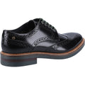 Base London Woburn Leder Herren-Schwarz Brogues-Schuhe