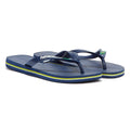 Havaianas Brasil Logo Marineblau Gummi Flip Flops