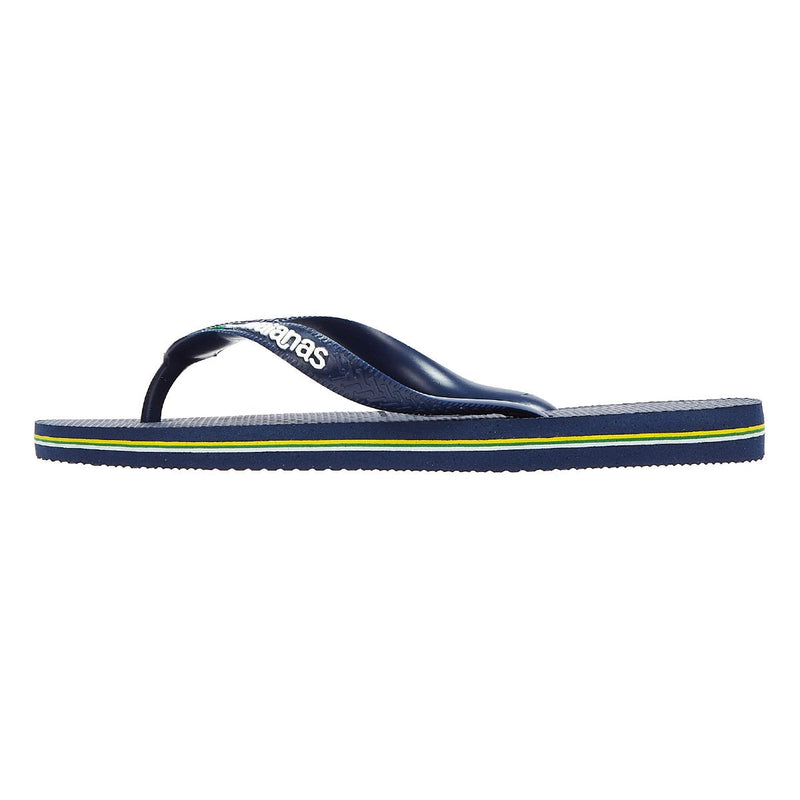 Havaianas Brasil Logo Marineblau Gummi Flip Flops