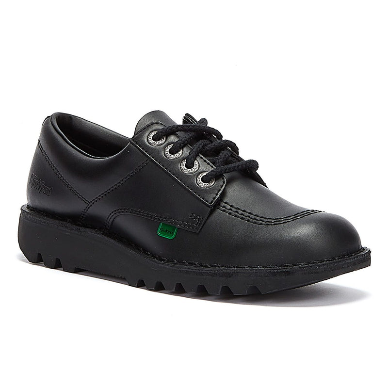 Kickers Herren Kick Lo Schwarz Leder Schuhe