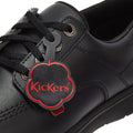 Kickers Kelland Lace Lo Schwarz Leder Schuhe