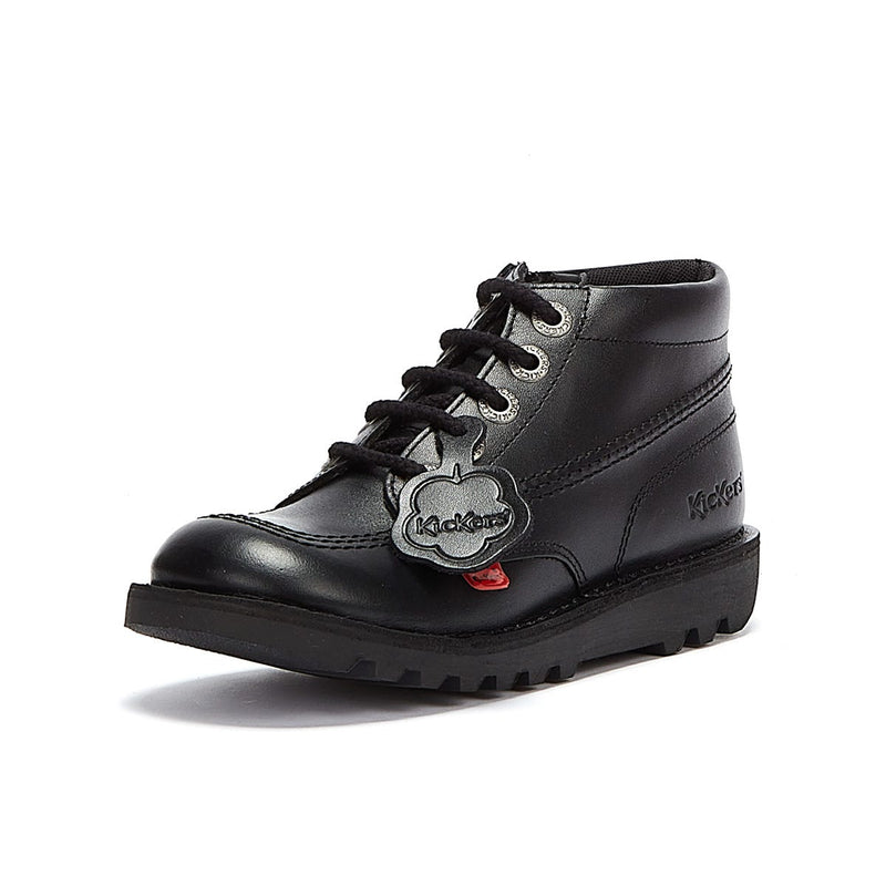 Kickers Kick Hi Zip Junior Schwarz Stiefel