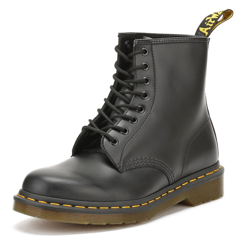 Dr. Martens 1460 Glatt Herren Schwarz Leder Stiefel