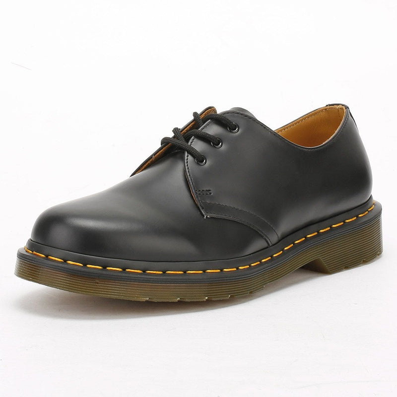 Dr. Martens Herren Schwarze 1461 Glatte Lederschuhe