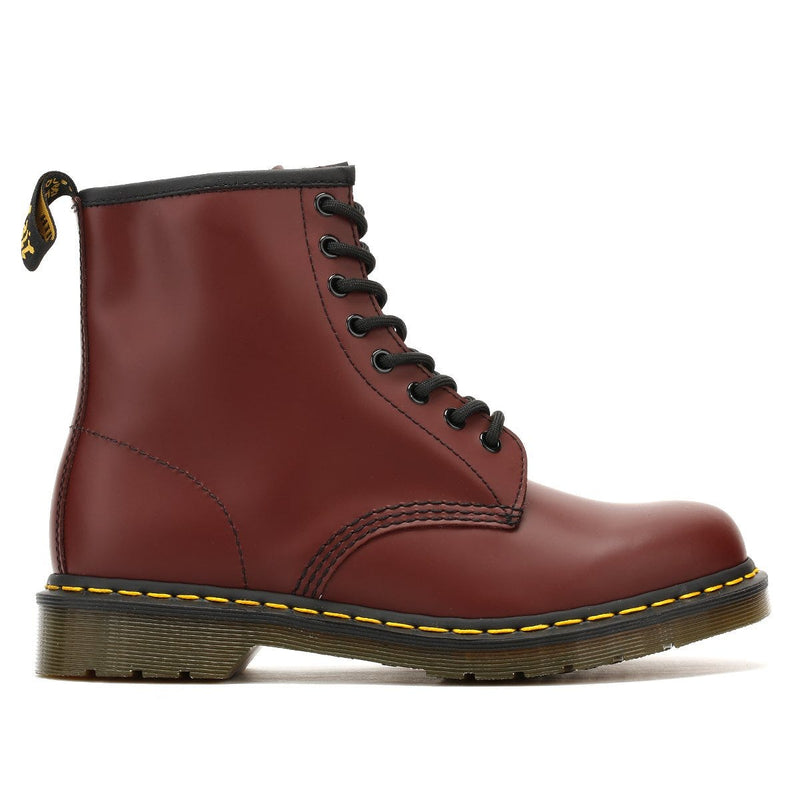 Dr. Martens 1460 Glatt Herren Kirsche Rot Leder Stiefel