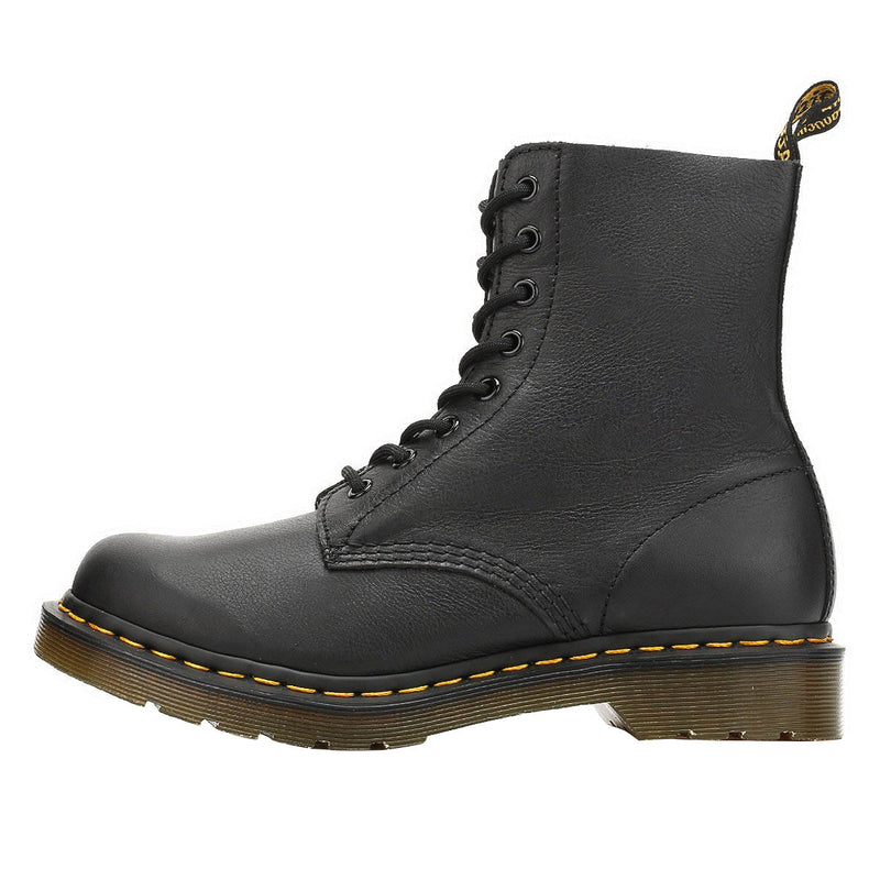 Dr. Martens Womens Schwarz Pascal Virginia Leder Stiefel