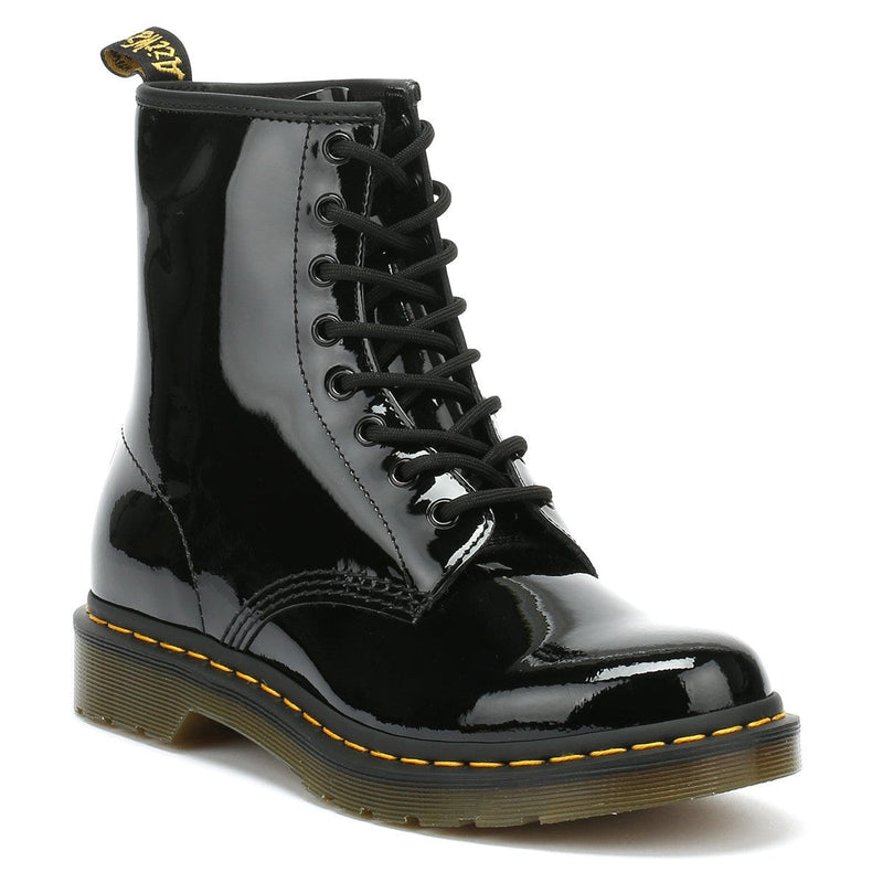 Dr. Martens 1460 Patent Lamper Damen Schwarz Stiefel