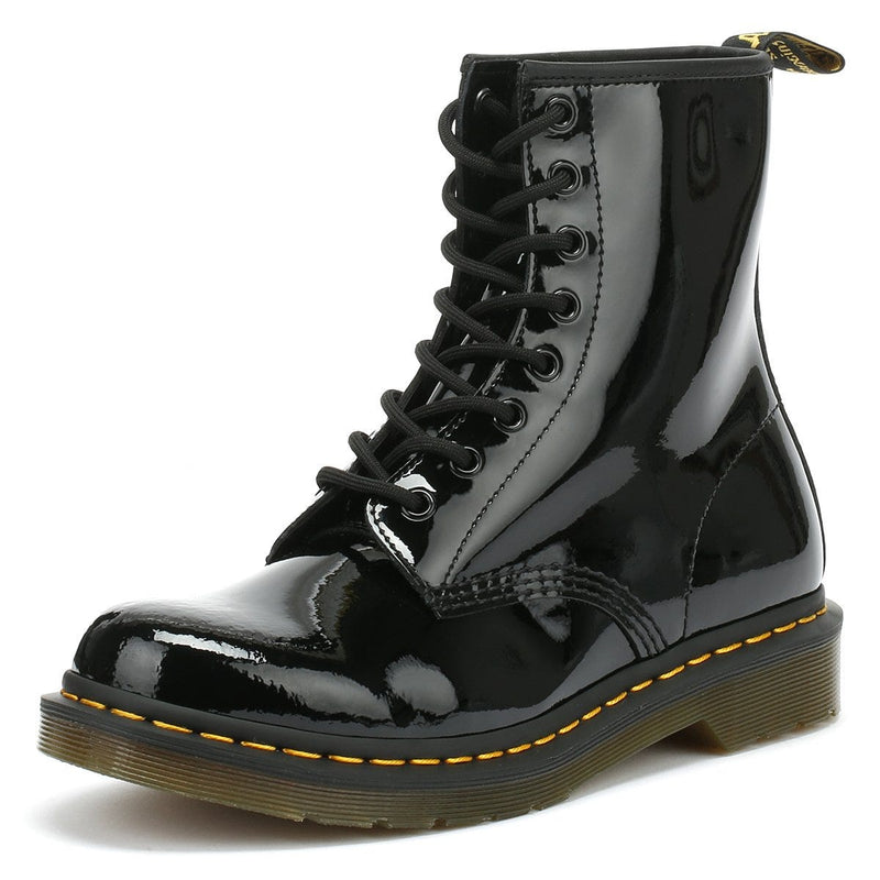 Dr. Martens 1460 Patent Lamper Damen Schwarz Stiefel